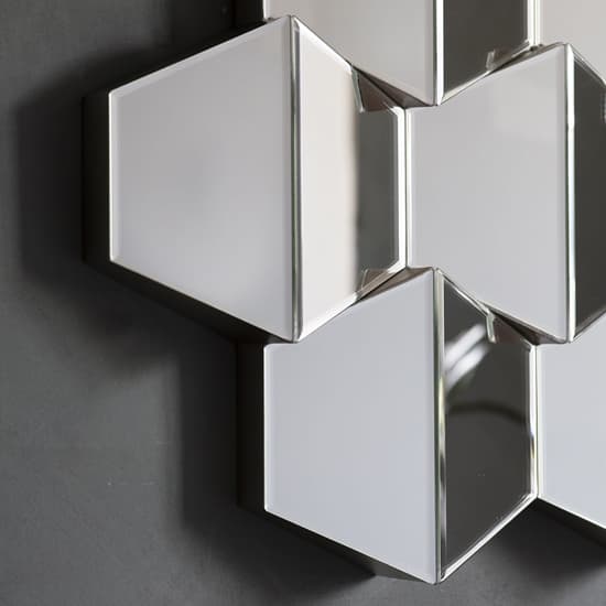 Camrose Hexagonal Bevelled Wall Mirror In Silver_2