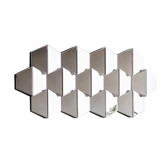 Camrose Hexagonal Bevelled Wall Mirror In Silver_3