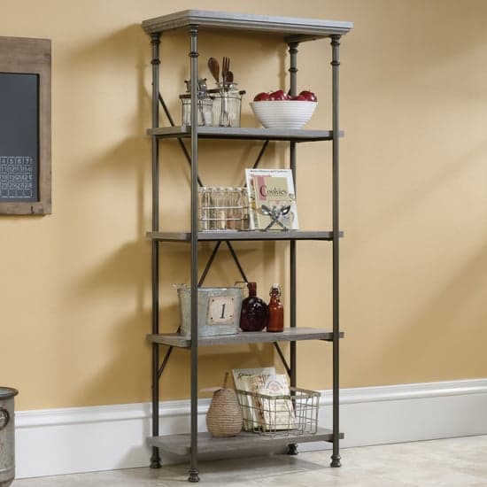 Canal Heights Wooden Bookcase With 4 Shelves  In Northern Oak_1
