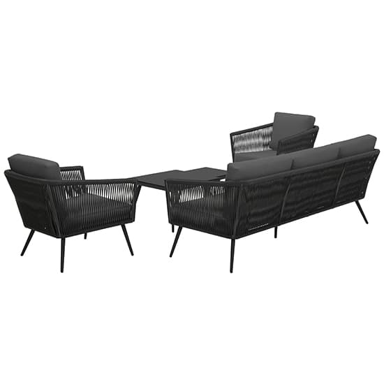 Canbira Outdoor Fabric Lounge Set In Relex Black_6