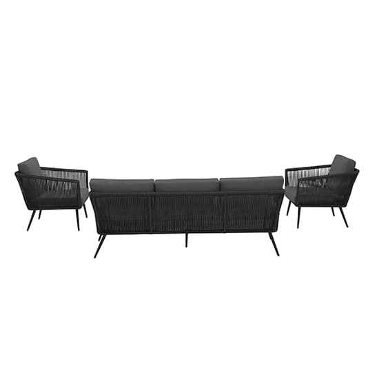 Canbira Outdoor Fabric Lounge Set In Relex Black_7