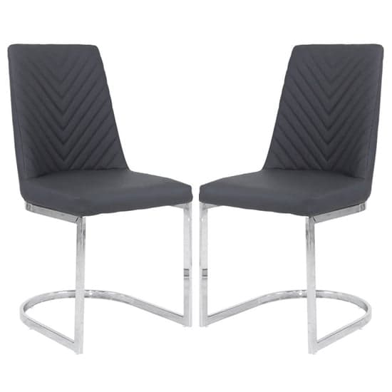 Canby Grey Faux Leather Dining Chairs In Pair_1