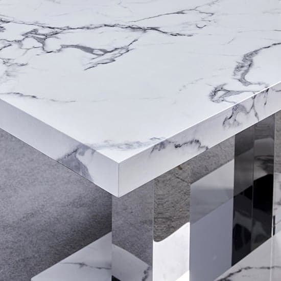 Candice High Gloss Dining Table In Diva Marble Effect_3