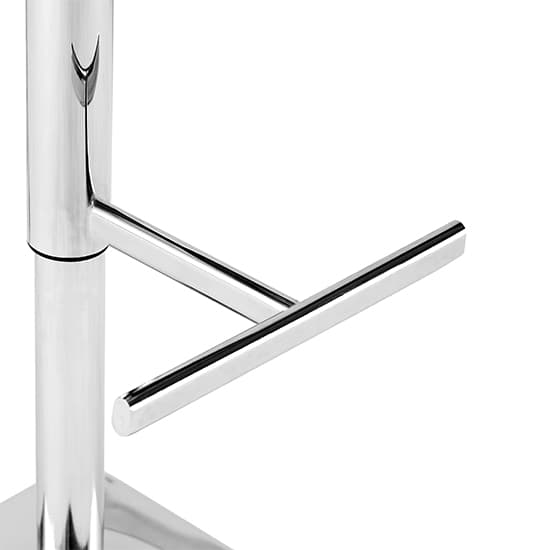 Candid Faux Leather Bar Stool In Curry With Chrome Base_5