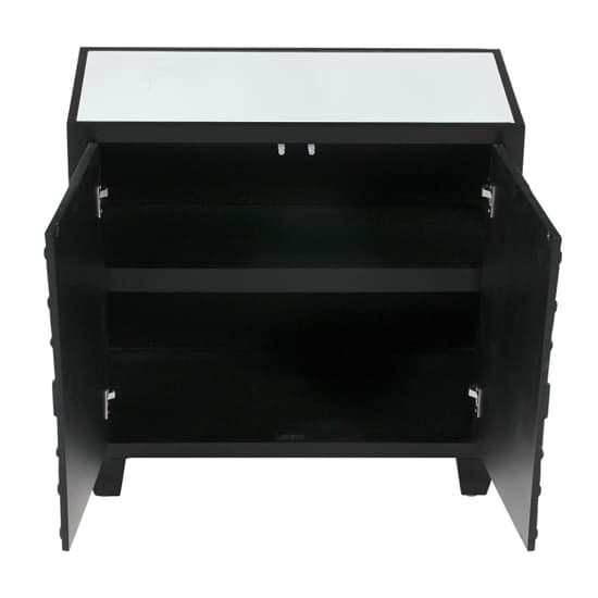 Canfield Mirrored Sideboard With 2 Doors In Black_5