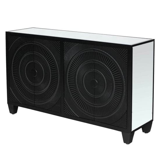 Canfield Mirrored Sideboard With 4 Doors In Black_3