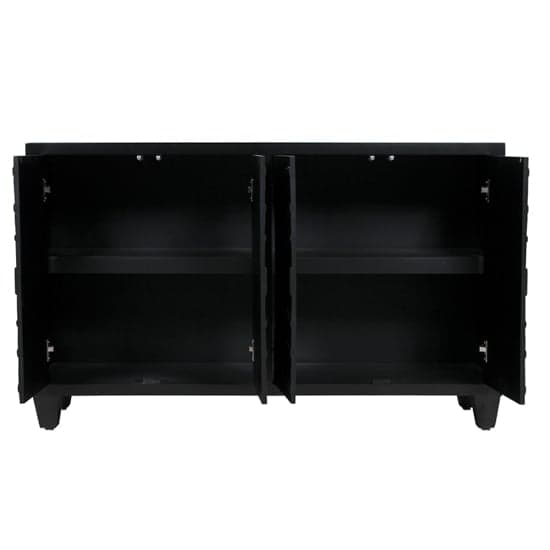 Canfield Mirrored Sideboard With 4 Doors In Black_4