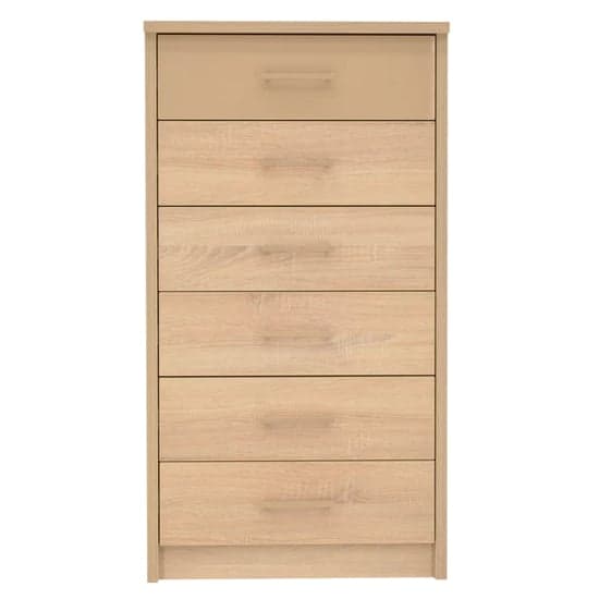 Canton Wooden Chest Of 6 Drawers In Sonoma Oak_1
