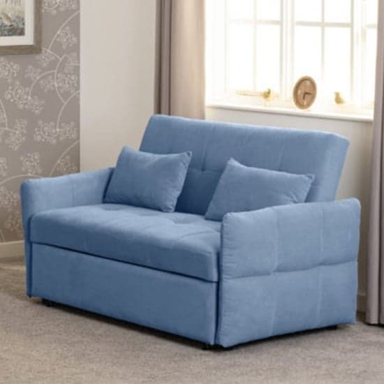Canton Fabric Sofa Bed In Blue_2