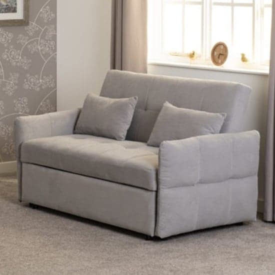 Canton Fabric Sofa Bed In Silver Grey_2