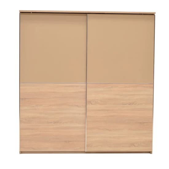 Canton Wooden Wardrobe With 2 Silding Doors In Sonoma Oak_1