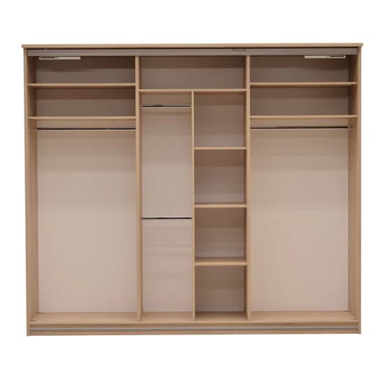 Canton Wooden Wardrobe With 3 Silding Doors In Sonoma Oak_2