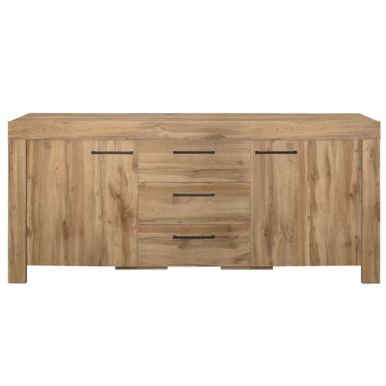 Canton Wooden Sideboard With 2 Doors And 3 Drawers In Oak_3