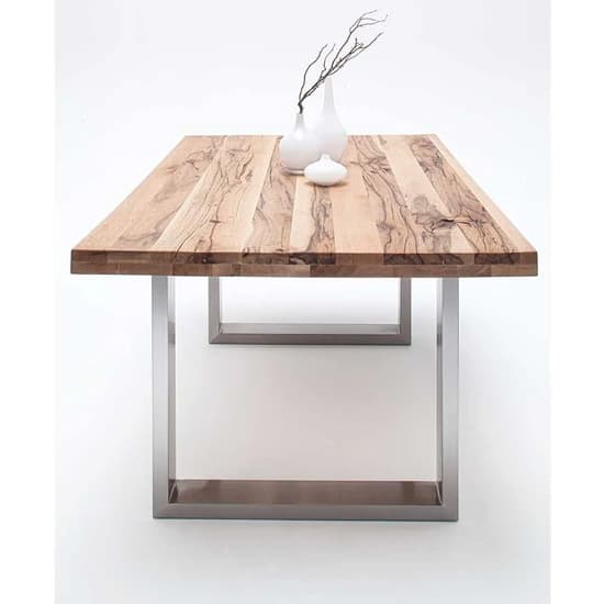 Capello 180cm Wild Oak Dining Table And Stainless Steel Legs_3