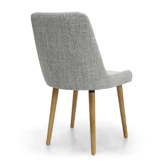 Chioa Flax Effect Grey Weave Dining Chairs In Pair_3