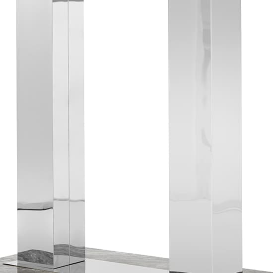 Caprice High Gloss Bar Table Large In Melange Marble Effect_8