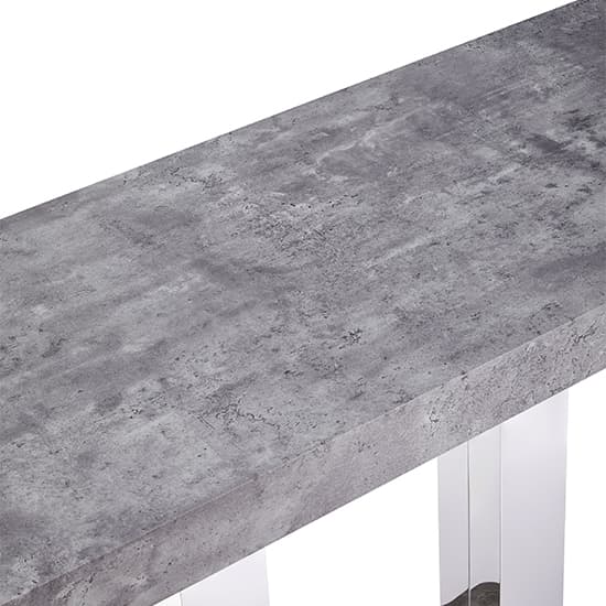 Caprice Wooden Bar Table Rectangular Large In Concrete Effect_4