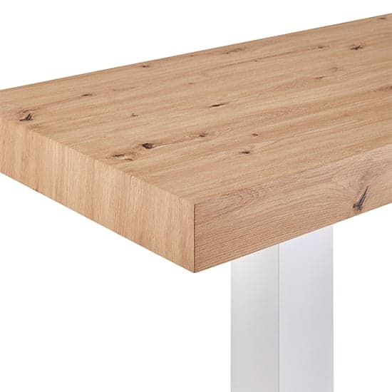Caprice Wooden Bar Table Rectangular Large In Oak Effect_4