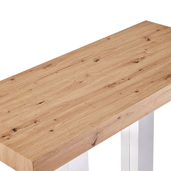 Caprice Wooden Bar Table Rectangular Large In Oak Effect_5