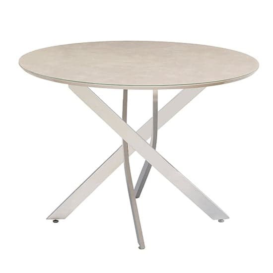 Caprika Taupe Marble Effect Dining Table 4 Caprika Taupe Chairs_2