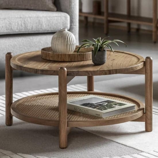 Captiva Acacia Wood Coffee Table Round In Natural_2