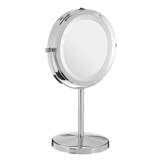Cardiff Dressing Mirror In Chrome Plated Frame With LED_3