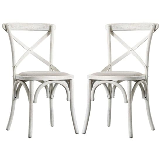 Caria Cross Back Natural Wooden Dining Chairs In A Pair_1