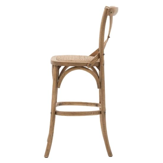 Caria Natural Wooden Bar Chairs With Rattan Seat In A Pair_3