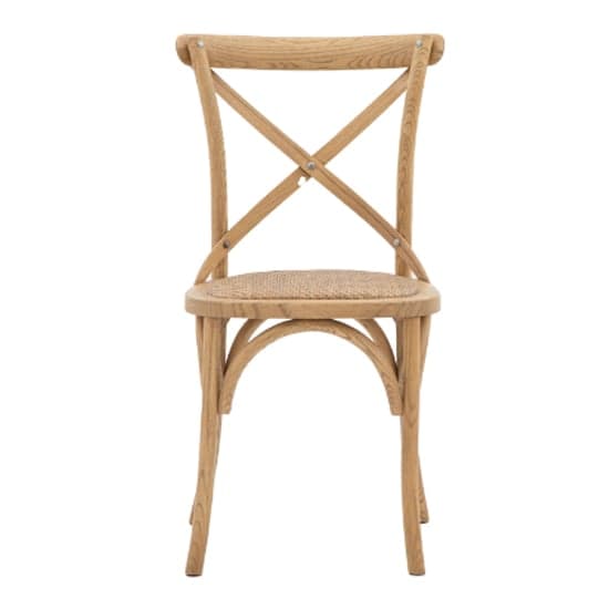 Caria Natural Wooden Dining Chairs With Rattan Seat In A Pair_3