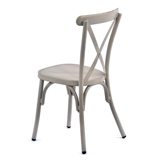 Carillo Outdoor Aluminium Vintage Side Chair In White_4