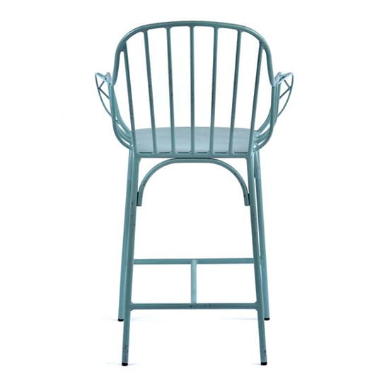 Carla Outdoor Mid Height Vintage Arm Chair In Light Blue_2