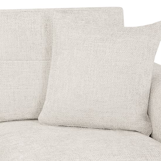 Carlton Fabric Large Corner Sofa In Cream With Wooden Feets_5