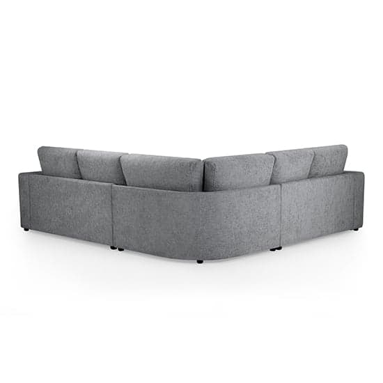 Carlton Fabric Large Corner Sofa In Grey With Wooden Feets_2