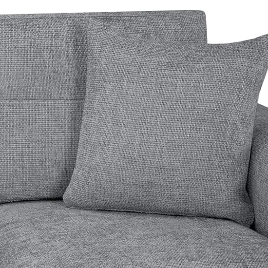 Carlton Fabric Large Corner Sofa In Grey With Wooden Feets_5