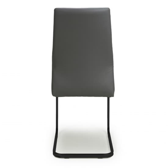 Carlton Graphite Grey Leather Effect Dining Chairs In Pair_6