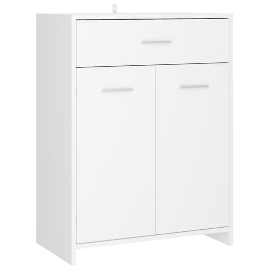 Carlton Wooden Bathroom Cabinet With 2 Doors 1 Drawer In White_3