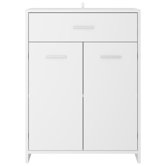 Carlton Wooden Bathroom Cabinet With 2 Doors 1 Drawer In White_4