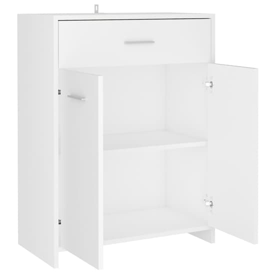 Carlton Wooden Bathroom Cabinet With 2 Doors 1 Drawer In White_5