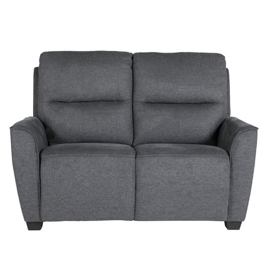Carly Chenille Fabric 2 Seater Sofa In Charcoal_2