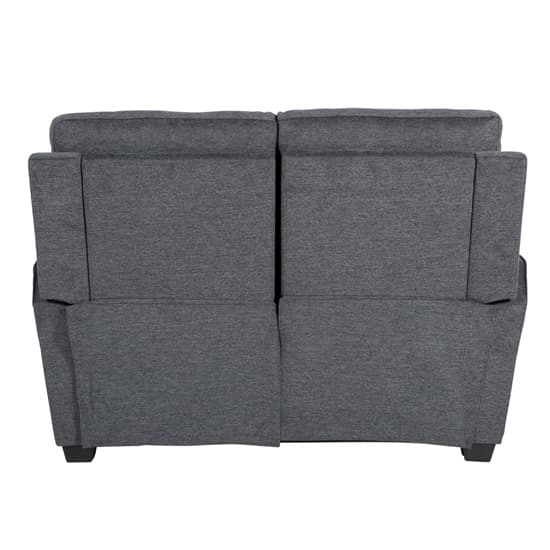 Carly Chenille Fabric 2 Seater Sofa In Charcoal_3