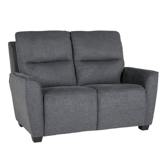 Carly Chenille Fabric 2 Seater Sofa In Charcoal_1