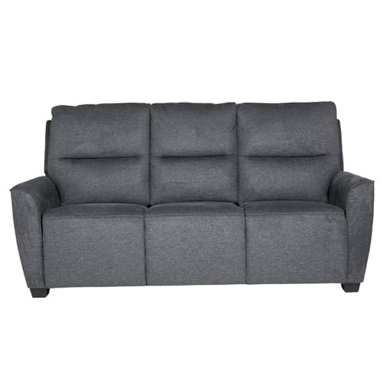 Carly Chenille Fabric 3 Seater Sofa In Charcoal_2