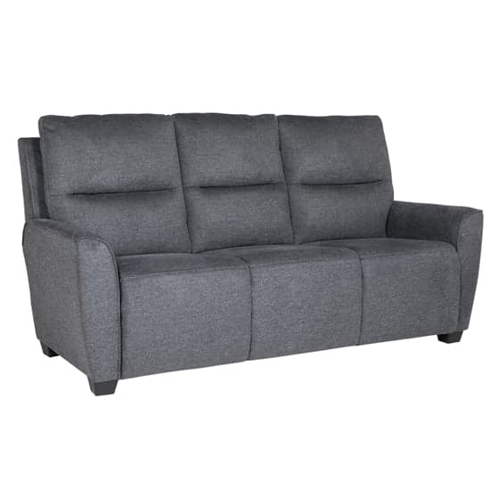Carly Chenille Fabric 3 Seater Sofa In Charcoal_1