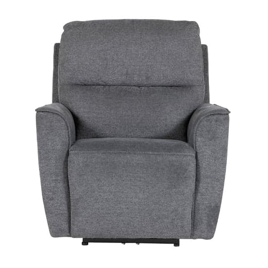 Carly Electric Recliner Chenille Fabric 1 Seater Sofa In Charcoal_1