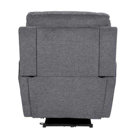 Carly Electric Recliner Chenille Fabric 1 Seater Sofa In Charcoal_3