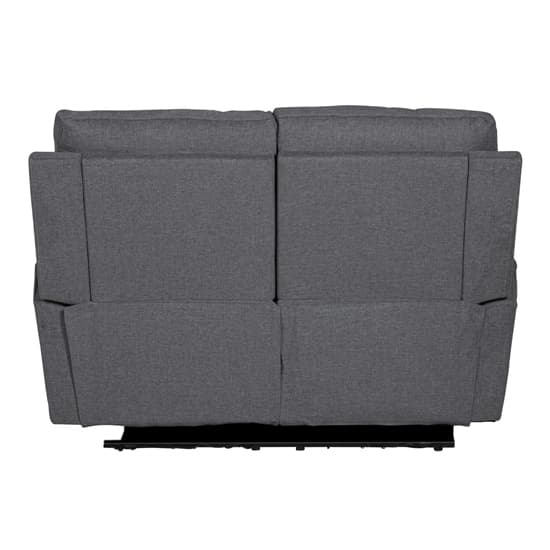 Carly Electric Recliner Chenille Fabric 2 Seater Sofa In Charcoal_3