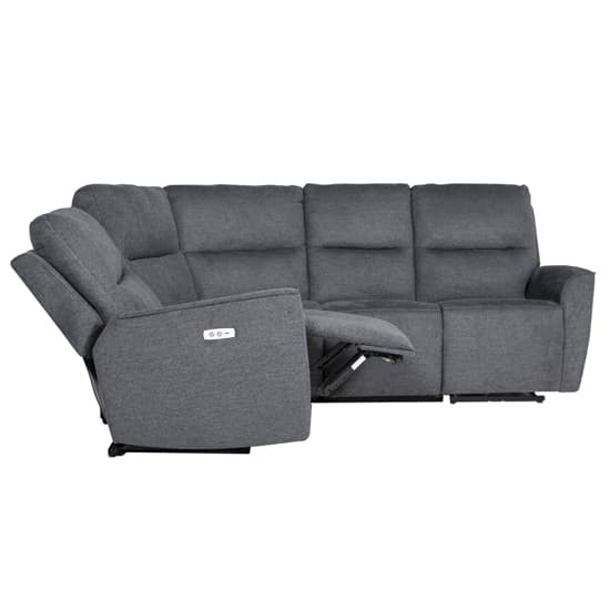 Carly Electric Recliner Chenille Fabric Corner Sofa In Charcoal_2