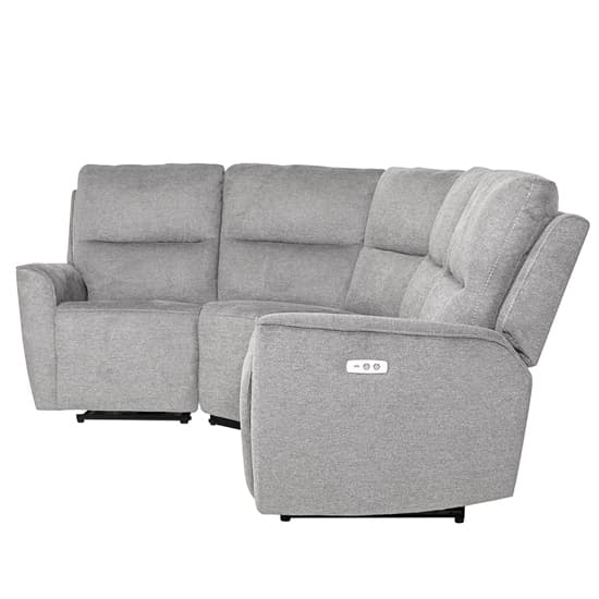 Carly Electric Recliner Chenille Fabric Corner Sofa In Natural_3