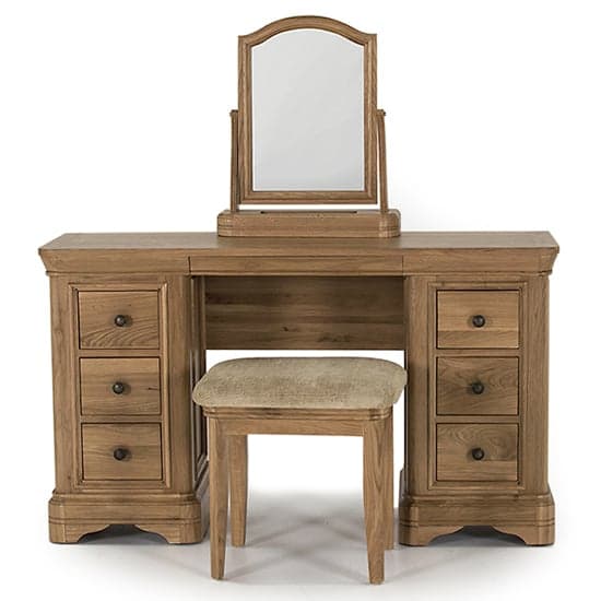 Carman Wooden Dressing Table In Natural_2