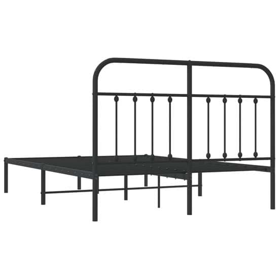 Carmel Metal King Size Bed With Headboard In Black_6
